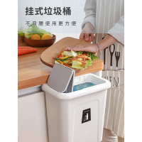 厨房专用垃圾桶挂式柜壁挂家用灶台大号挂饰厨余防臭收纳桶带盖