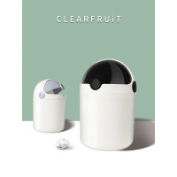 北欧台桌面垃圾桶小号可爱茶几客厅创意迷你厨房办公家用带盖