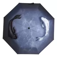 晴雨两用全自动伞韩国创意超大雨伞男太阳伞女黑胶防晒折叠伞双人