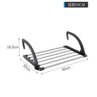 不锈钢窗外小型晾晒架窗台晒鞋架折叠挂暖气片架子窗户阳台晾衣架