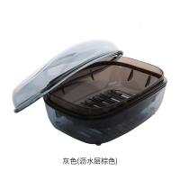 韩国大号带盖子皂盒塑料卫浴肥皂盒皂碟香皂盒沥水肥皂盒子