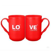 结婚大红色漱口杯LOVE牙刷皂盒 婚庆洗漱用品套装情侣对杯