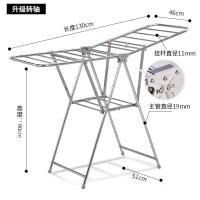 阳台户外落地伸缩凉衣架不锈钢折叠晾衣杆推拉晒被子窗外晒架室外