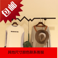 铁艺服装架简约造型壁挂杆服装店衣架展示架正挂上墙打版出样横杆