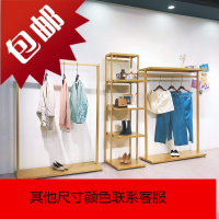 服装货架落地式男女装店铺挂衣架衣服架子服装店展示架铁艺中岛