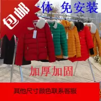 地摊货架落地晾衣架摆地摊卖衣服架子折叠双杠货架摆摊服装衣架
