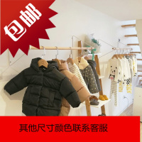 简约实木服装店衣服架展示架正侧挂上墙壁挂衣架童装女装店挂衣杆
