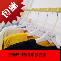 旧白色实木衣架批发服装店男女衣挂婚纱架衣撑复古水洗白衣架定制