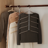 海绵防滑多层衣架 省空间多层无痕衣架挂家用衣柜衣服收纳