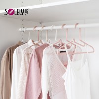 无痕塑料护领衣架 家用衣挂衣架子挂衣架防滑衣撑晾衣架批发