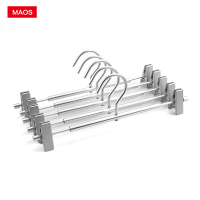 MAOS铝合金裤架伸缩裤夹家用收纳裤子衣架金属裤夹服装店牛仔裤挂