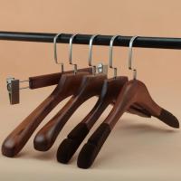 LOGO定制复古男装女装衣服架服装店防滑木质衣挂