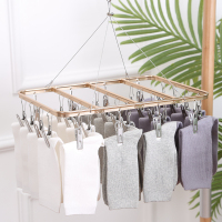 晒袜子晾衣架圆盘多夹子凉衣夹加粗功能挂内衣裤家用衣撑挂钩衣服