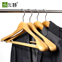 无痕实木衣架木质宽肩西服衣撑西装防滑大衣家用不起肩衣服架