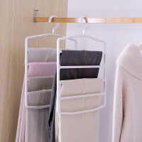 多层挂裤架子整理架多功能裤撑家用无痕牛仔裤子衣架衣柜收纳