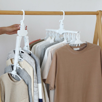 折叠多功能衣架衣柜收纳神器家用儿童魔术多层晾衣撑挂衣服衣挂架