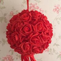 婚庆结婚用品婚房布置玫瑰花球创意欧式婚礼拉花纱幔套餐装饰