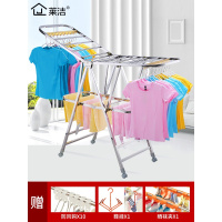 晾衣架落地折叠室内外阳台家用不锈钢毛巾架婴儿宝宝尿布架晒衣架