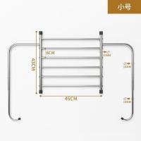 不锈钢小型晾晒鞋架窗外折叠挂晒衣架防盗阳台伸缩晾衣架晾枕头架