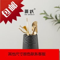 茶道6君子功夫茶具配件六君子套装茶托杯垫茶洗家用陶瓷摆件