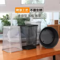 家用金属网状废纸篓铁圆方形创意垃圾桶加厚客房防火筒无盖