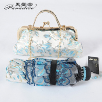 超轻晴雨伞刺绣创意防晒防紫外线小清新蕾丝高档太阳伞遮阳伞