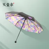 伞遮阳伞黑胶防晒清新防晒太阳伞晴雨伞两用折叠伞女