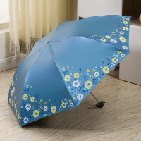 伞专卖防紫外线50黑胶遮阳伞太阳伞晴雨伞折叠超轻铅笔伞