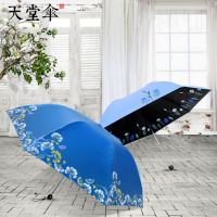 伞防紫外线遮阳伞超轻黑胶防晒铅笔伞女太阳伞小清新晴雨伞