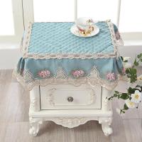 蕾丝床头柜盖布 床头柜防尘罩 冰箱洗衣机多用巾盖巾小桌布小方巾