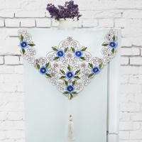 海尔冰箱顶防尘罩盖布布艺蒙布单双开遮盖布中式洗衣机万能盖巾