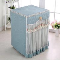 2019全自动小型洗衣机罩海尔美的通用棉麻蕾丝布艺防水防晒防尘罩