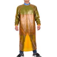 牛筋加厚防水防油耐酸碱罩衣耐磨围裙化工厂屠宰场石材长袖反穿衣