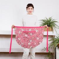 女士时尚家用做饭防污无袖纯棉围裙可爱餐厅咖啡店茶叶店工作服包
