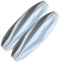 皮革袖套防水防油成人PU护袖加大加厚长款男女耐磨工作皮套袖防水