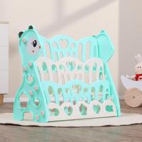 儿童书架家用落地塑料卡通绘本架幼儿园玩具收纳架多层简易收纳柜