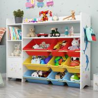 儿童玩具收纳架宝宝书架绘本架幼儿园玩具柜置物架多层整理收纳柜