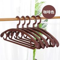 10支加厚宽肩无痕塑料衣架衣柜衣服挂成人家用衣撑大衣架晾晒衣架