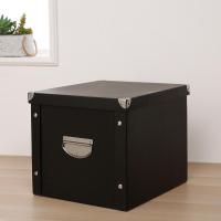 纸质办公室杂物收纳箱有盖可折叠文件整理箱宿舍文具盒职场储物箱