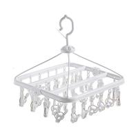 带夹子防风衣架多功能晾衣架 家用袜子晾晒架内衣架晒衣架