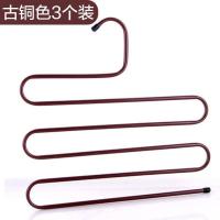 多功能裤架铁艺五层裤子架家用衣架子衣柜收纳裤夹子领带架围巾架