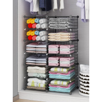 衣柜隔断柜子分格隔板收纳置物架衣橱整理神器分层架免钉自由组合