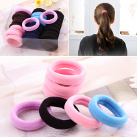 简约头绳女扎头发橡皮筋发绳黑色发圈韩国小清新森女系成人粗皮套