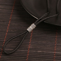 925银平安扣挂绳专用吊坠男女玉绳子挂戒指的项链绳挂脖子