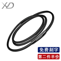 免费刻字吊坠挂绳蜡皮绳男女款金玉佩项链绳挂坠绳红色黑绳子