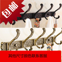 仿古欧式排钩黑色浴室挂墙壁挂衣钩客厅后墙上卫生间衣服挂钩架