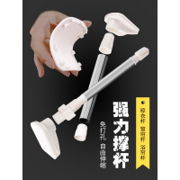 伸缩杆免打孔浴帘杆卫生间挂衣杆晾衣架窗帘杆卧室衣柜撑杆晾衣杆