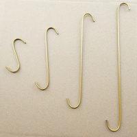 金色长S钩S型挂钩烤漆s勾子服装店S钩挂钩挂衣钩子衣服衣架 挂钩