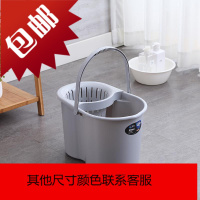 家用手动挤水桶手压地拖桶拖地拖把桶塑料旋转拧水单桶老式墩布桶
