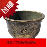 圆形塑料树脂加厚超特大号龙缸花盆阳台花园艺庭院种树花盆睡莲